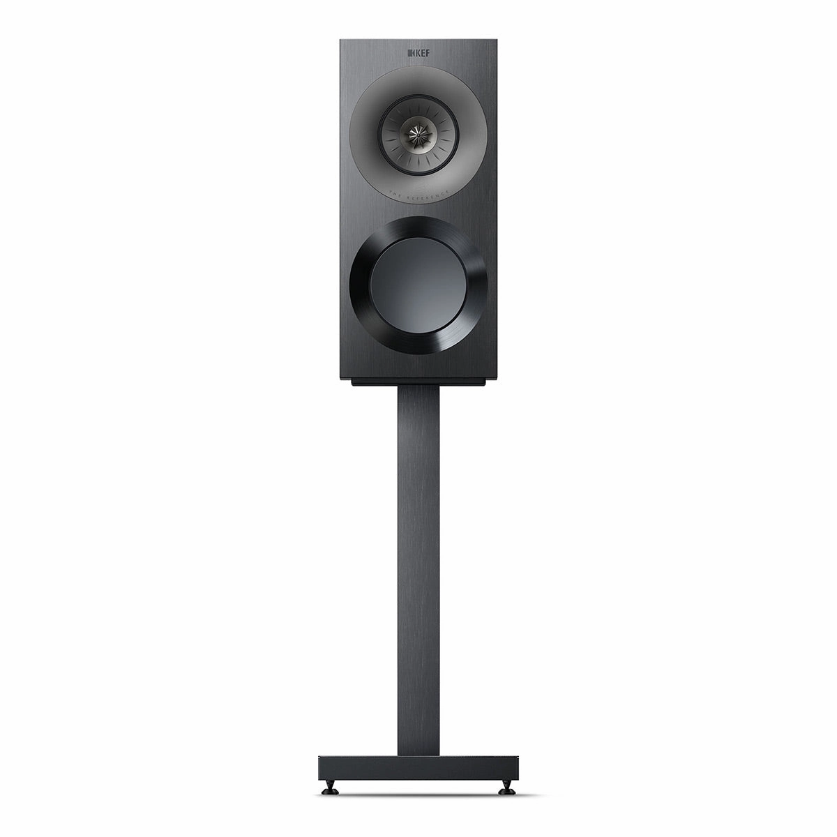 KEF Reference 1 Meta Bookshelf Speaker - Pair (High-Gloss Black/Grey)