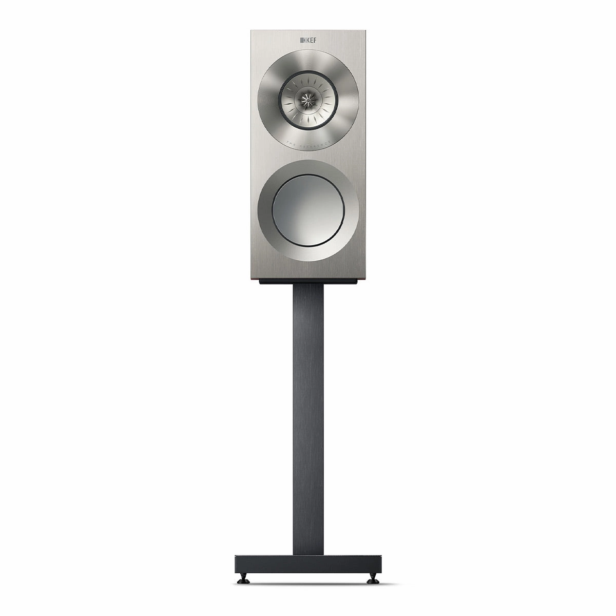 KEF Reference 1 Meta Bookshelf Speaker - Pair (Satin Walnut/Silver)