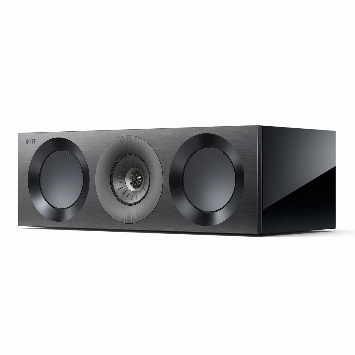 KEF Reference 2 Center Channel Speaker - Each (High-Gloss Black/Grey) Center Channel Speakers,Home Theater Center,Dialog Speakers