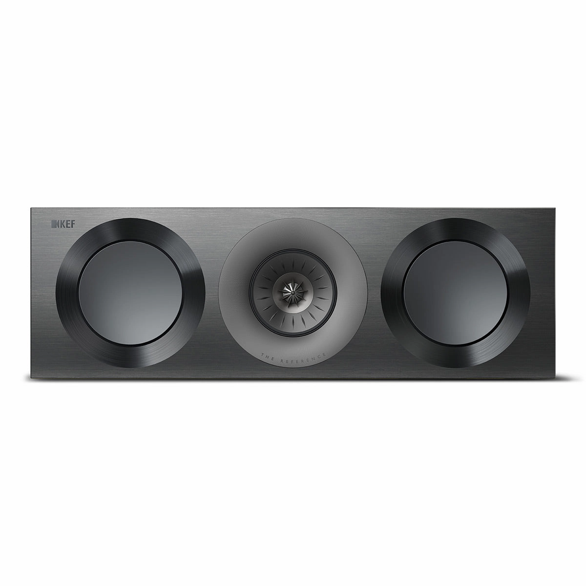 KEF Reference 2 Center Channel Speaker - Each (High-Gloss Black/Grey)