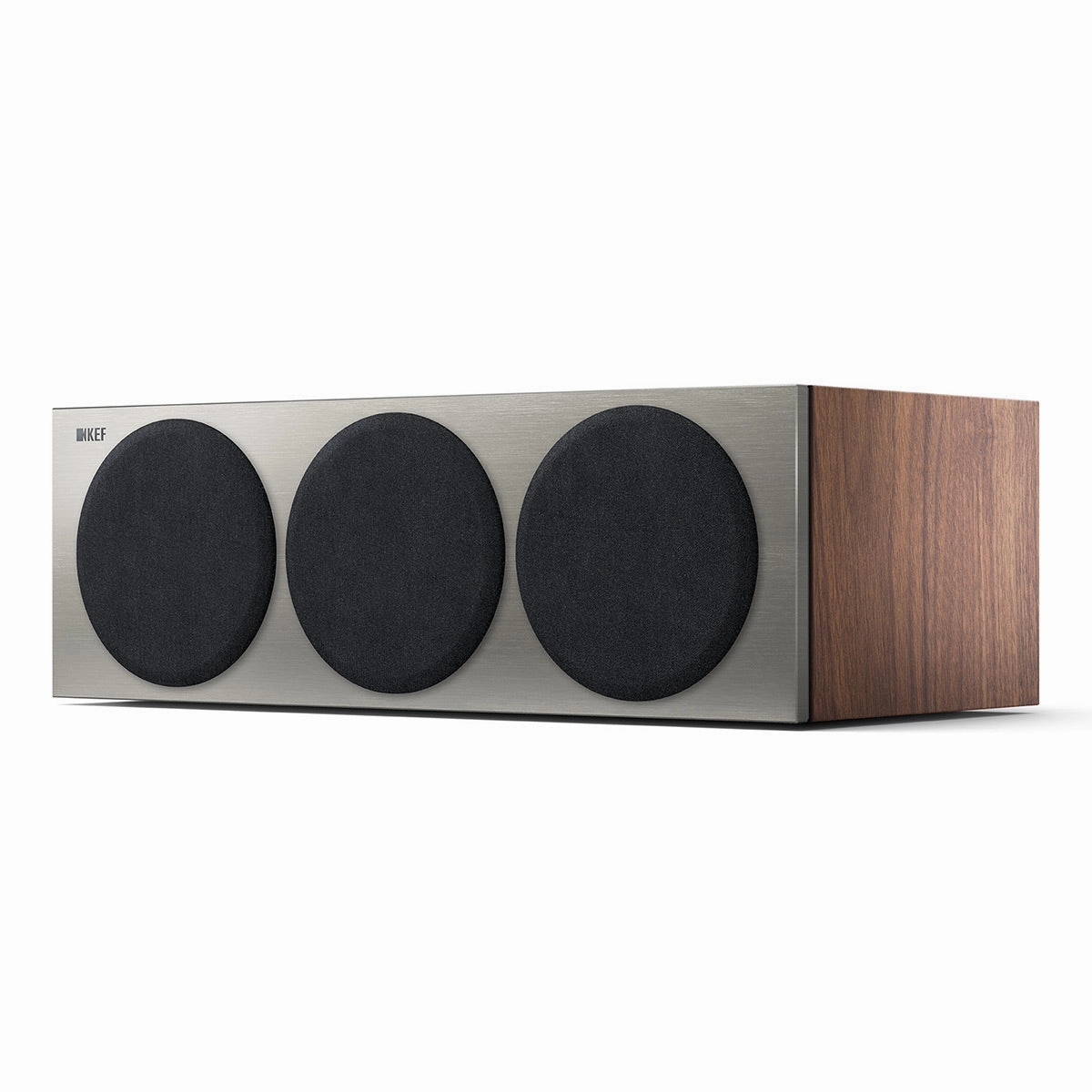 KEF Reference 2 Center Channel Speaker - Each (Satin Walnut/Silver)