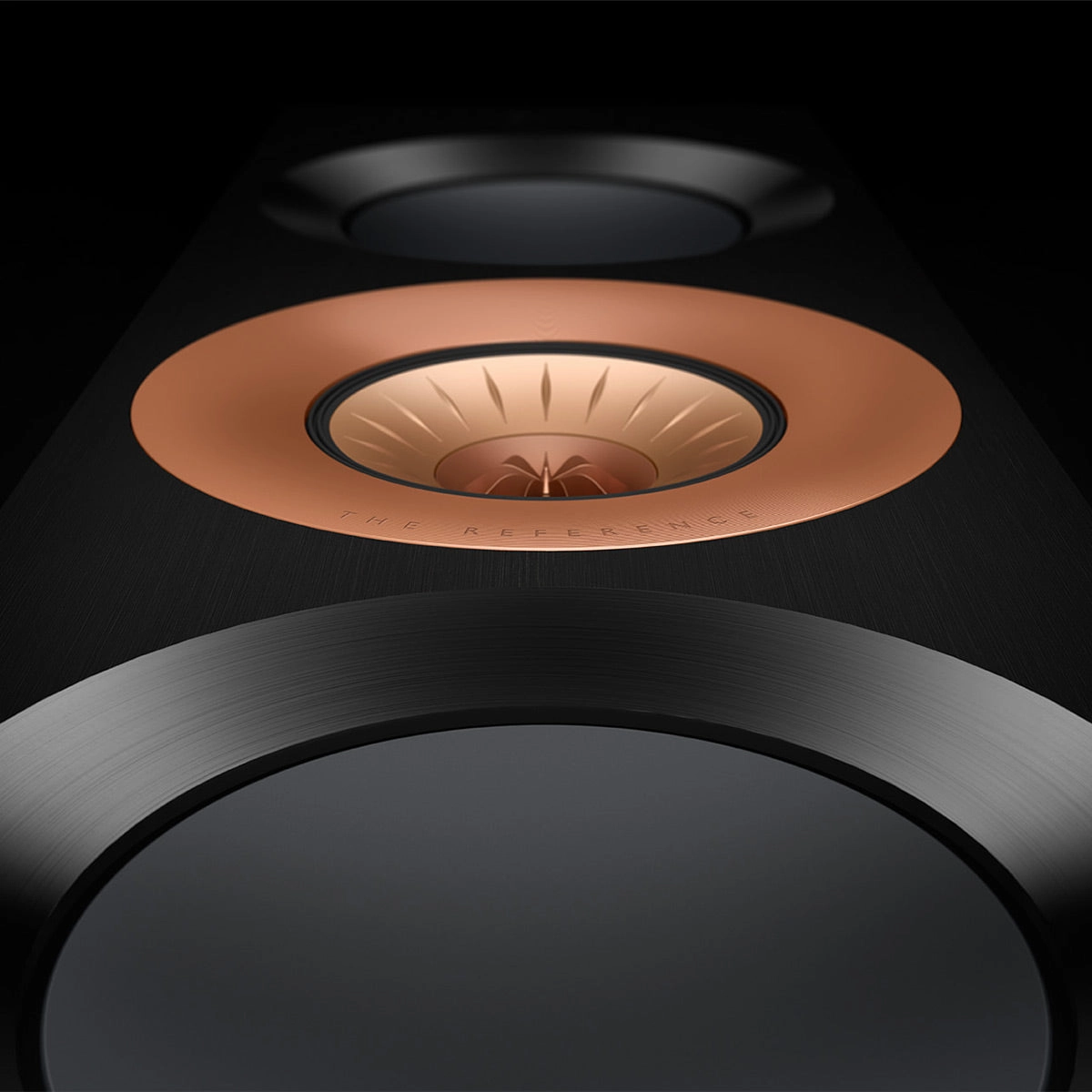 KEF Reference 3 Meta Floorstanding Speaker - Pair (High-Gloss Black/Copper)