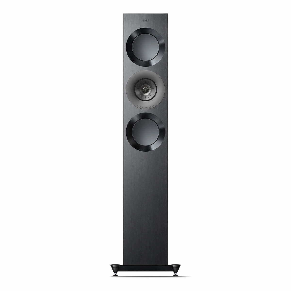 KEF Reference 3 Meta Floorstanding Speaker - Pair (High-Gloss Black/Grey)