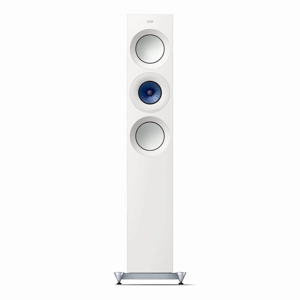 KEF Reference 3 Meta Floorstanding Speaker - Pair (High-Gloss White/Blue)