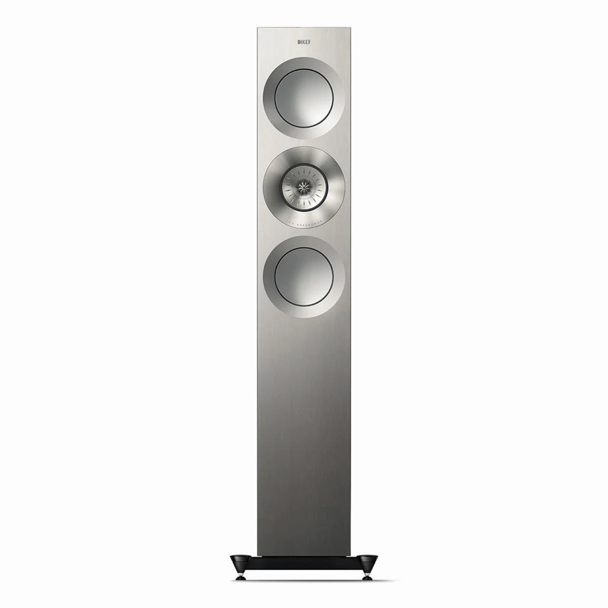 KEF Reference 3 Meta Floorstanding Speaker - Pair (Satin Walnut/Silver)