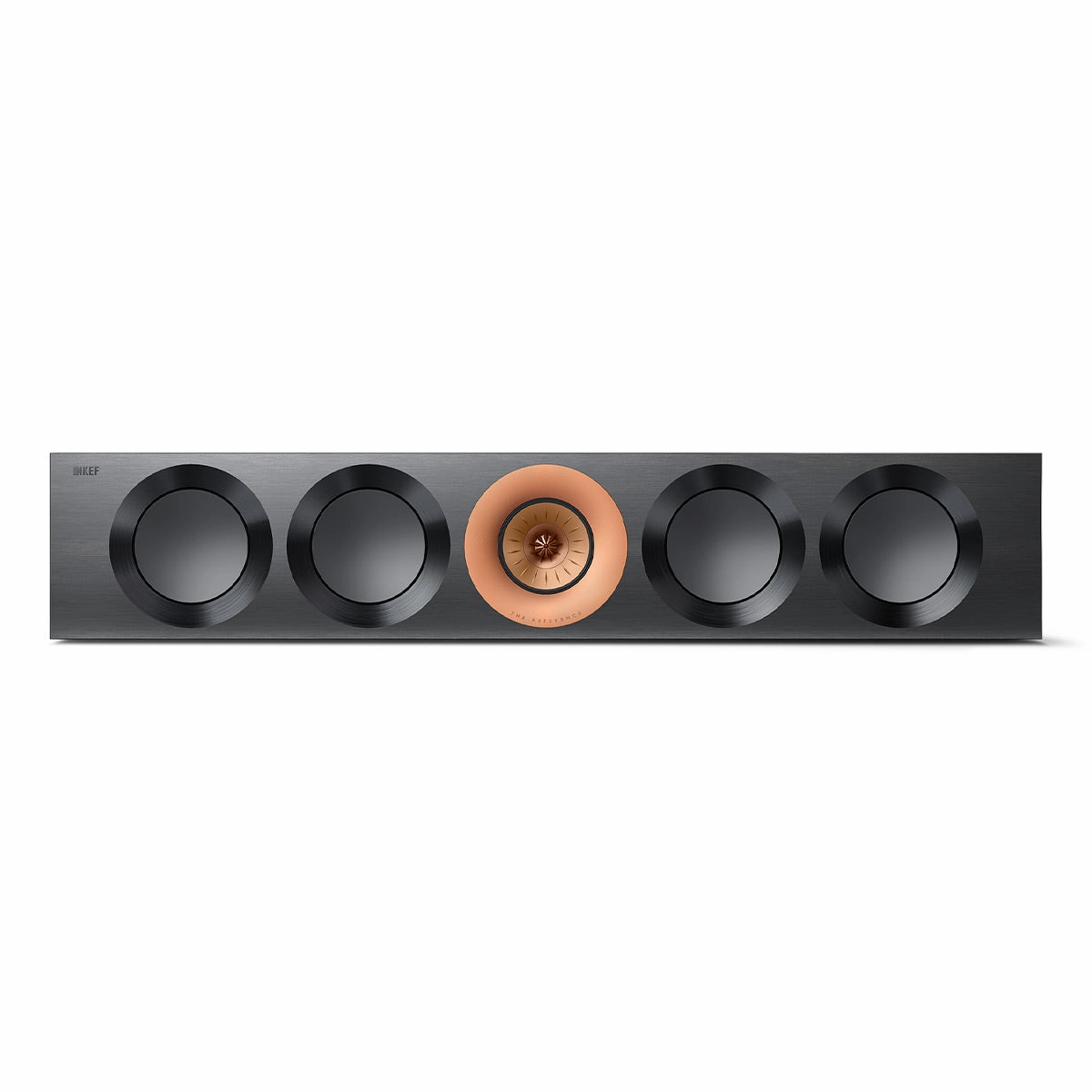 KEF Reference 4 Meta Center Channel Speaker (High-Gloss Black/Copper)