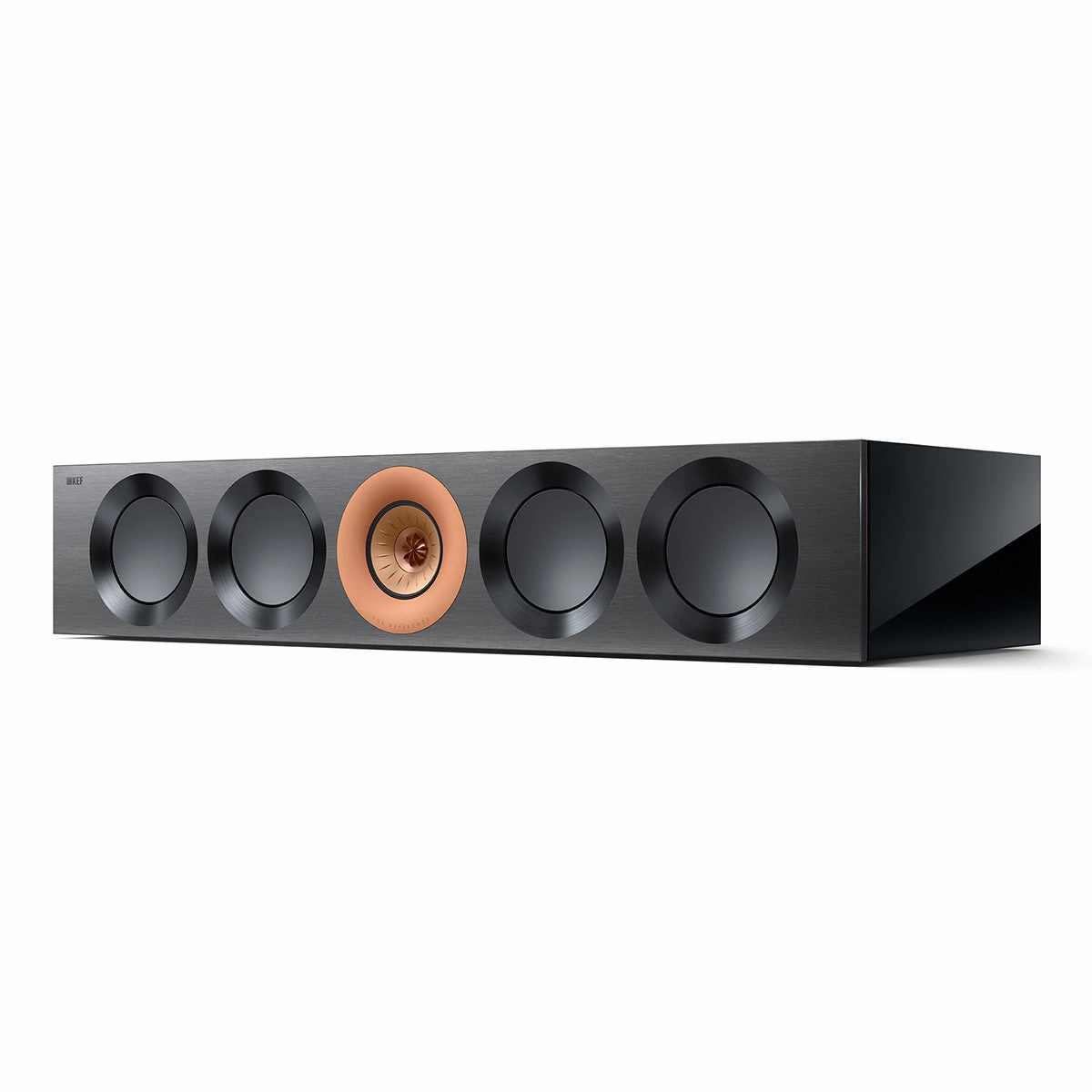 KEF Reference 4 Meta Center Channel Speaker (High-Gloss Black/Copper) Center Channel Speakers,Home Theater Center,Dialog Speakers