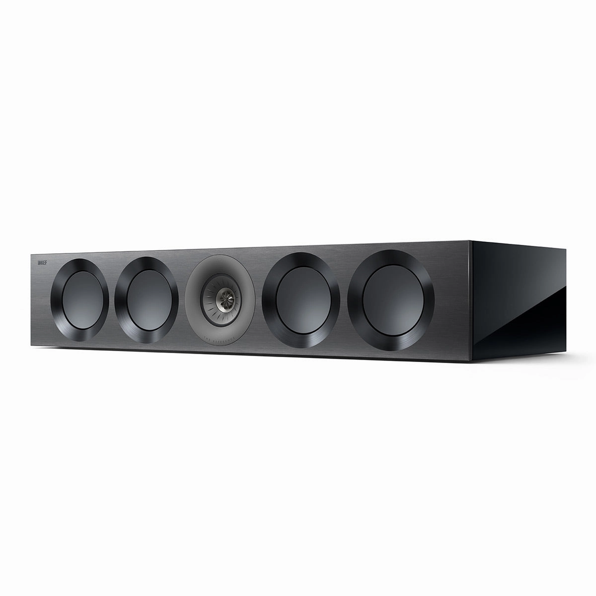 KEF Reference 4 Meta Center Channel Speaker (High-Gloss Black/Grey) Center Channel Speakers,Home Theater Center,Dialog Speakers
