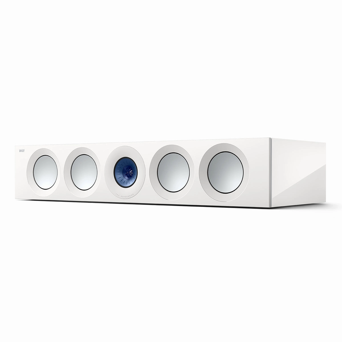 KEF Reference 4 Meta Center Channel Speaker (High-Gloss White/Blue) Center Channel Speakers,Home Theater Center,Dialog Speakers