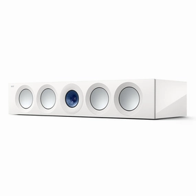 KEF Reference 4 Meta Center Channel Speaker (High-Gloss White/Blue) Center Channel Speakers,Home Theater Center,Dialog Speakers