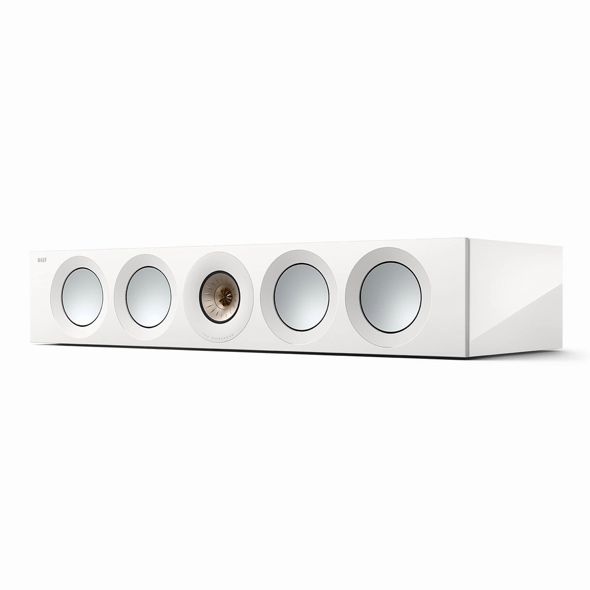 KEF Reference 4 Meta Center Channel Speaker (High-Gloss White/Champagne) Center Channel Speakers,Home Theater Center,Dialog Speakers