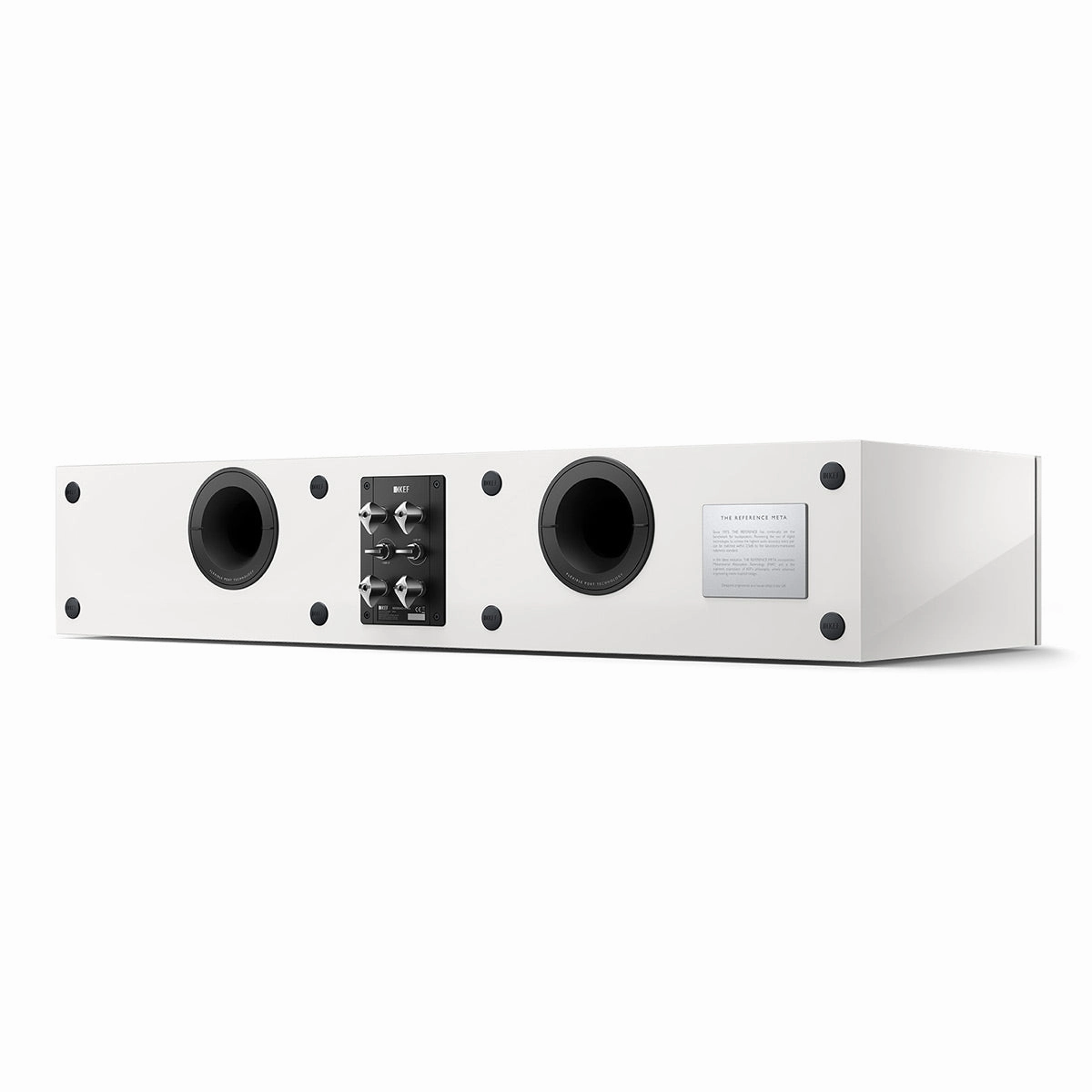 KEF Reference 4 Meta Center Channel Speaker (High-Gloss White/Champagne)