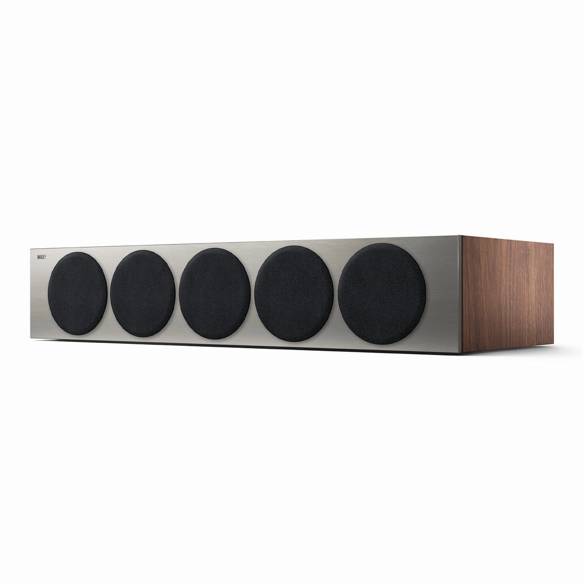KEF Reference 4 Meta Center Channel Speaker (Satin Walnut/Silver)