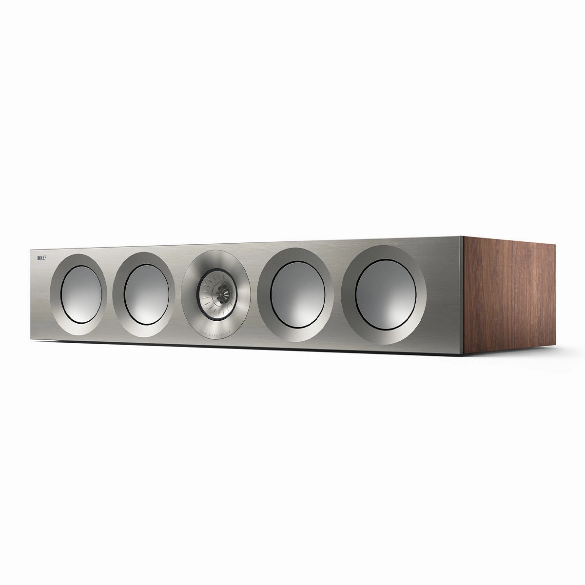 KEF Reference 4 Meta Center Channel Speaker (Satin Walnut/Silver) Center Channel Speakers,Home Theater Center,Dialog Speakers