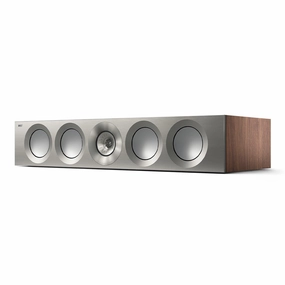 KEF Reference 4 Meta Center Channel Speaker (Satin Walnut/Silver) Center Channel Speakers,Home Theater Center,Dialog Speakers