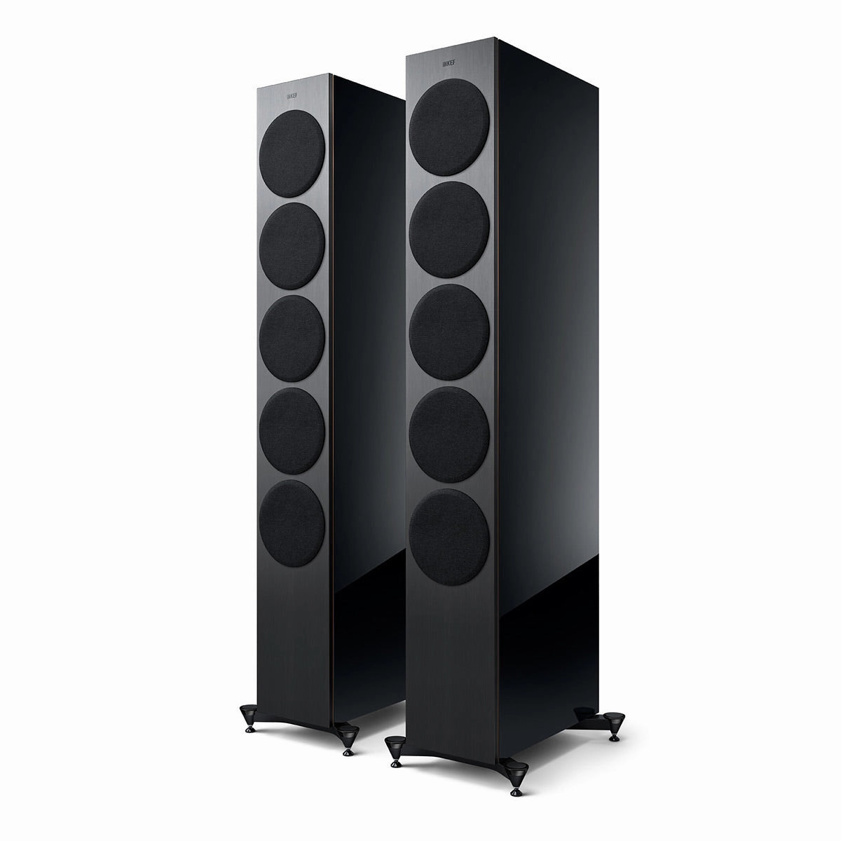 KEF Reference 5 Meta Floorstanding Speaker - Pair (High-Gloss Black/Copper)