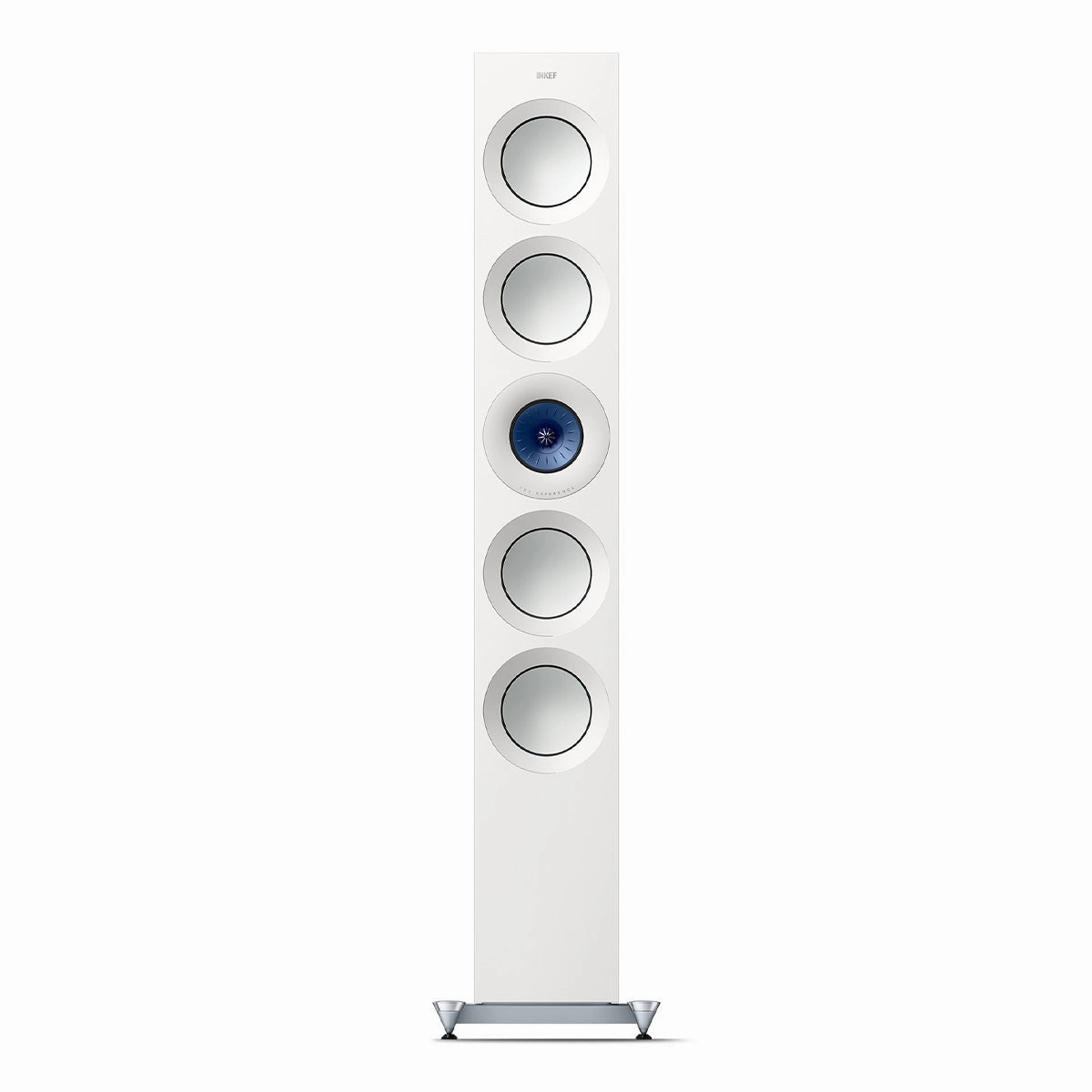 KEF Reference 5 Meta Floorstanding Speaker - Pair (High-Gloss White/Blue)