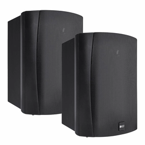 KEF Ventura 6 6.5 Inch All-Weather Outdoor Speakers - Pair (Black) Outdoor Speakers,Weatherproof Audio,Patio Sound Systems