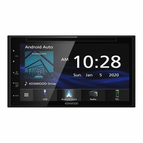 Kenwood DDX5707S Double Din DVD Car Stereo with Apple Carplay and Android Auto, 6.8 Inch Touchscreen, Bluetooth, Backup Camera Input, Subwoofer Out, USB Port, A/V Input, FM/AM Car Radio Car audio,Automotive Audio,Car Stereo