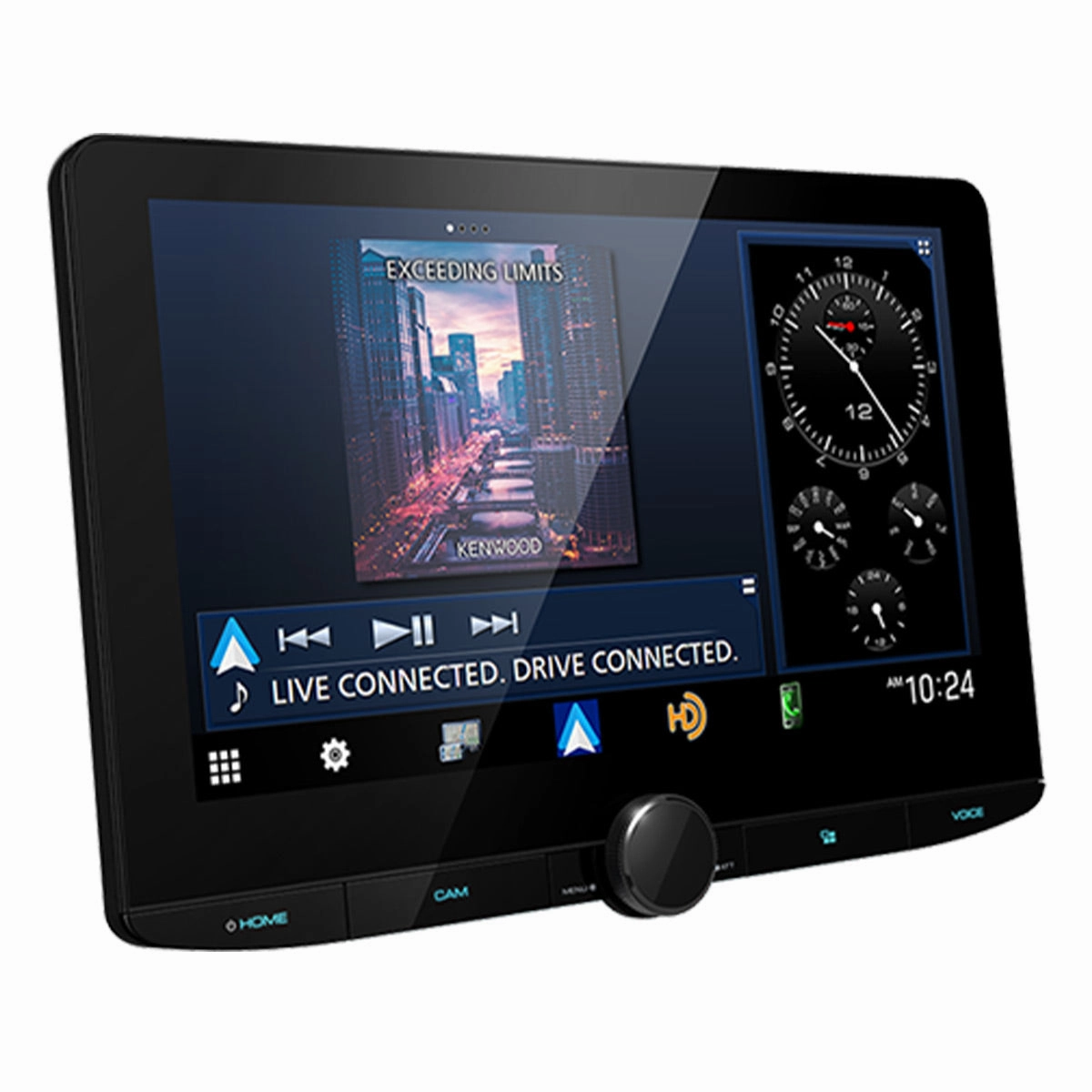 Kenwood DMX1038S 10.1 Inch Floating Panel Digital Multimedia Receiver