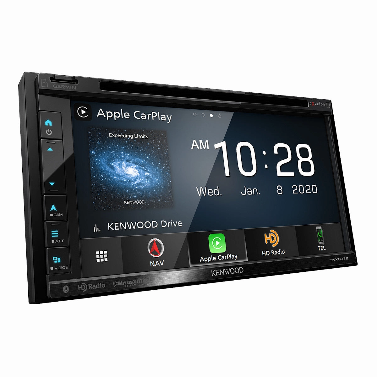 Kenwood DNX697S 6.8" CD/DVD Garmin Navigation Touchscreen Receiver w/ Apple CarPlay and Android Auto