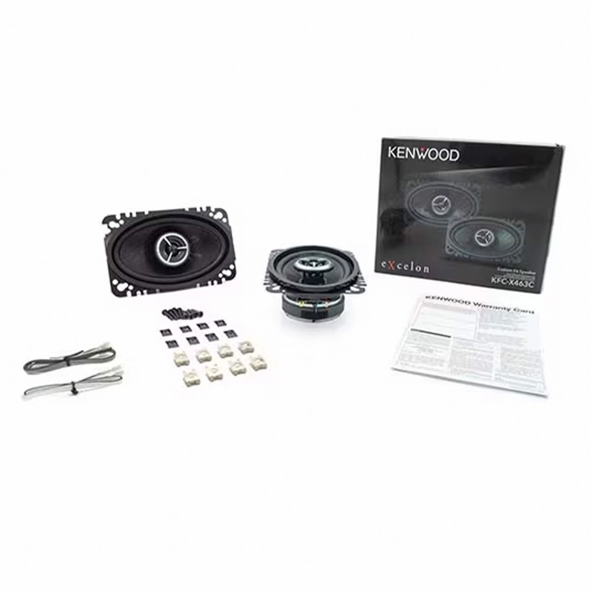 Kenwood KFC-X463C Excelon 4x6" 2-Way Speakers - Pair (Black)