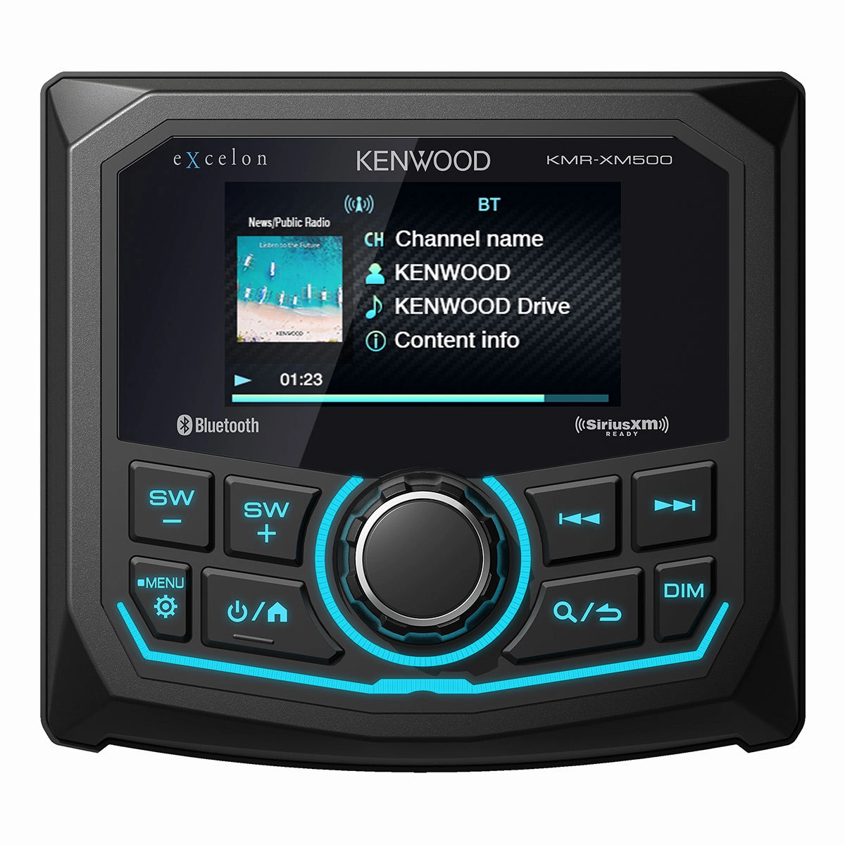 Kenwood KMR-XM500 eXcelon Marine & Motorsport Waterproof Digital Media Receiver with Corrosion Resistance & Bluetooth Marine stereos & amplifiers,Waterproof Audio,Marine Electronics