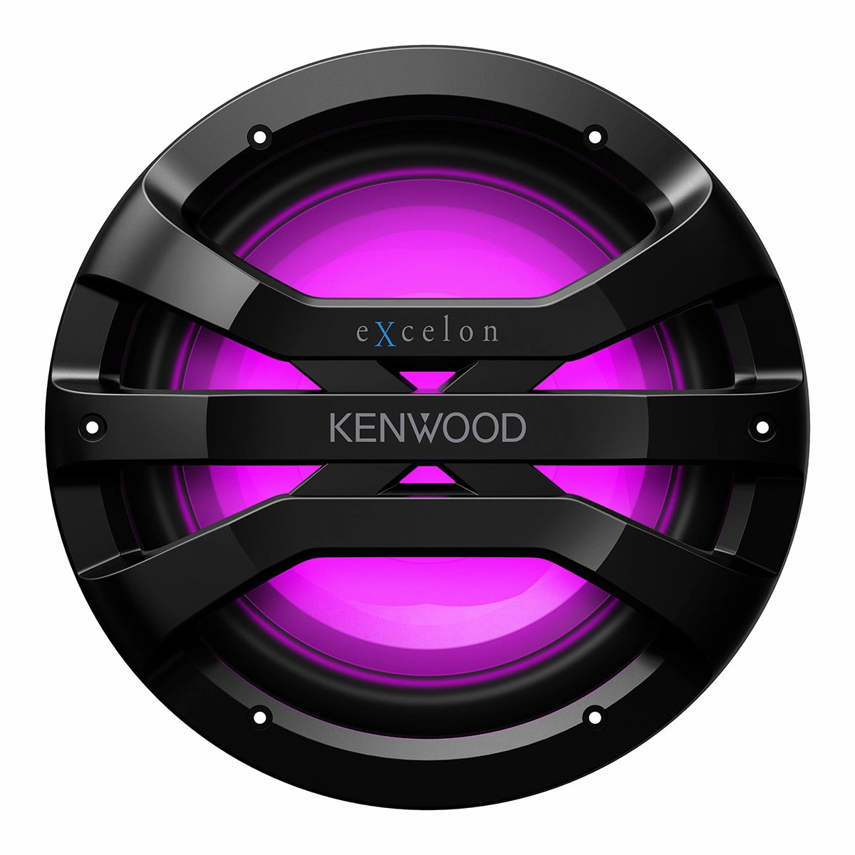 Kenwood XM1041BL eXcelon Motorsports 10" All-Weather Outdoor Subwoofer with Adjustable Lighting - Each (Black)