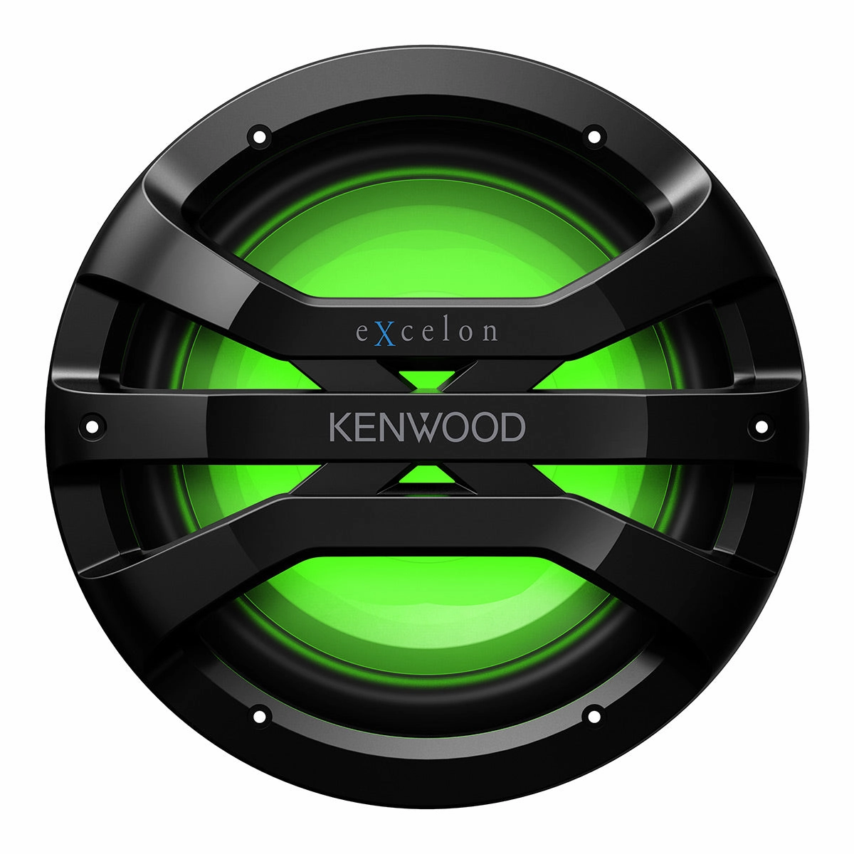 Kenwood XM1041BL eXcelon Motorsports 10" All-Weather Outdoor Subwoofer with Adjustable Lighting - Each (Black)