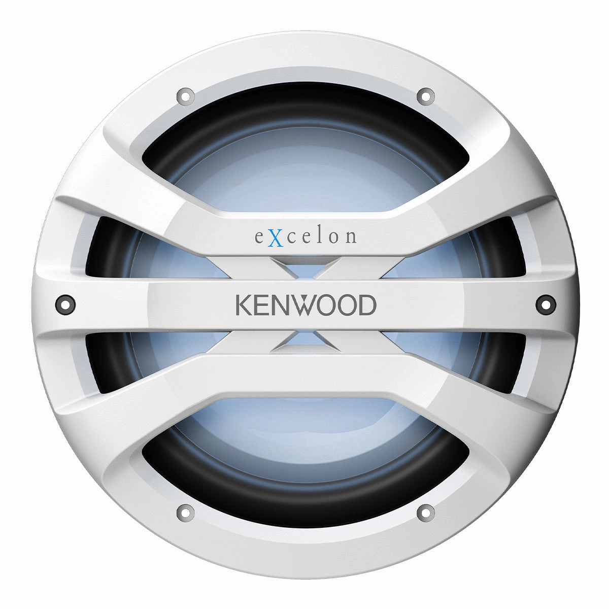 Kenwood XM1041BL eXcelon Motorsports 10" All-Weather Outdoor Subwoofer with Adjustable Lighting - Each (White)
