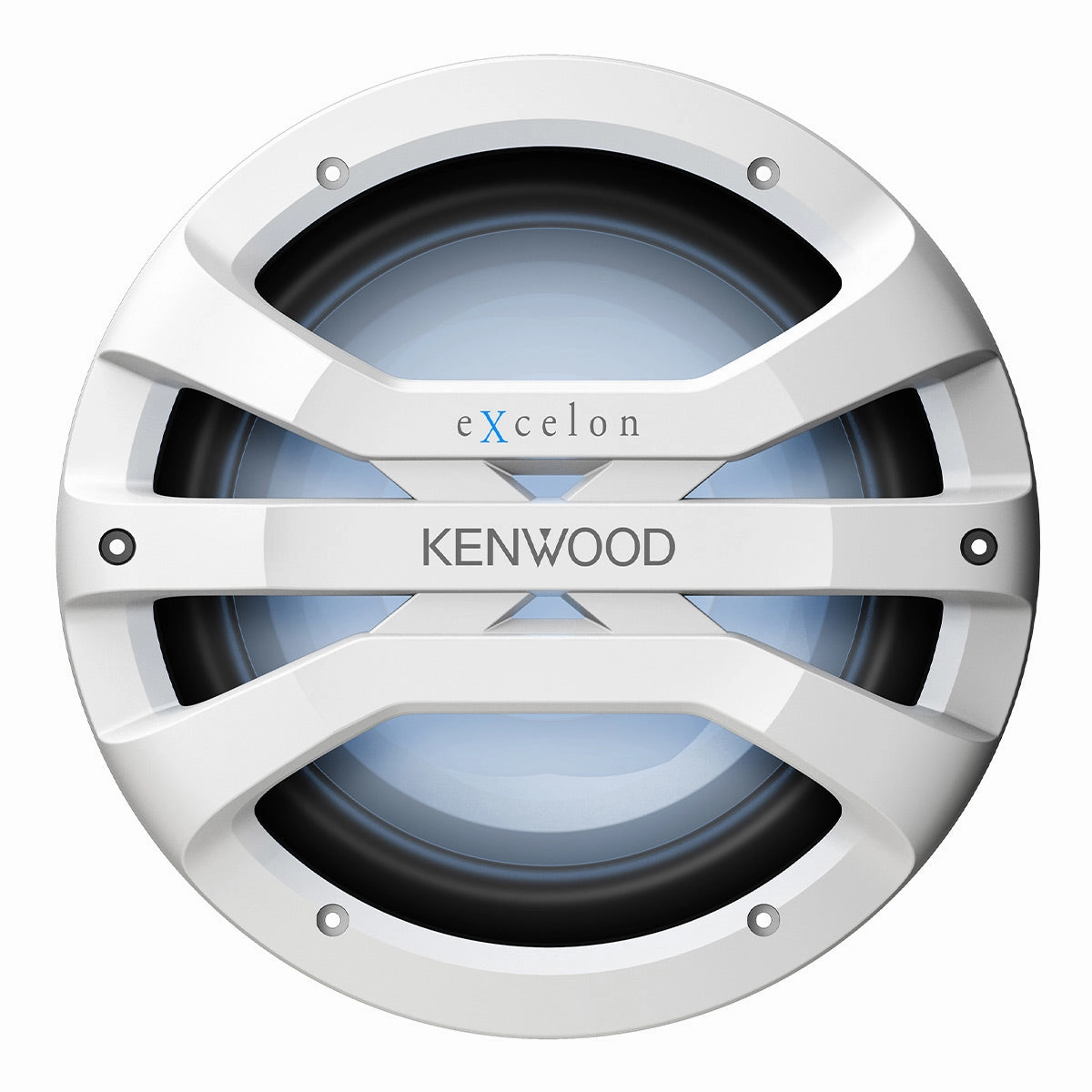 Kenwood XM1041BL eXcelon Motorsports 10" All-Weather Outdoor Subwoofer with Adjustable Lighting - Each (White)
