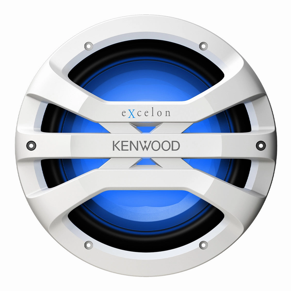 Kenwood XM1041BL eXcelon Motorsports 10" All-Weather Outdoor Subwoofer with Adjustable Lighting - Each (White)