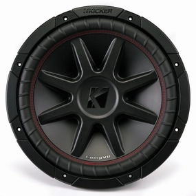 Kicker 43CVR124 12" CompVR 400-Watt Dual 4-Ohm Voice Coil Subwoofer Closed Back Headphones,Noise-isolating Headphones,Sealed Cans