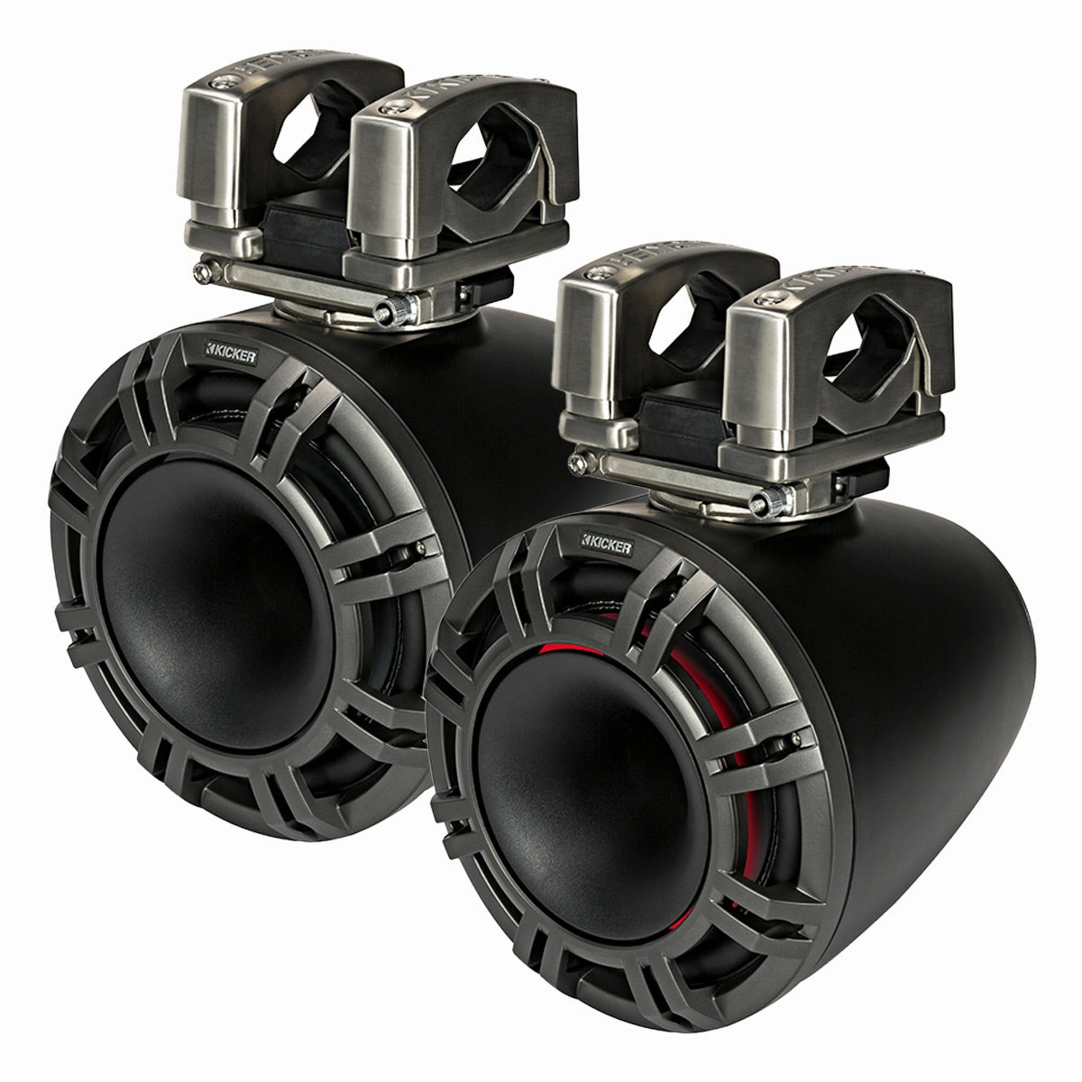 Kicker 44KMTC9 9" Full-Range Marine Tower Speakers - Pair (Charcoal) Marine speakers & subwoofers,Boat Audio,Nautical Sound Systems