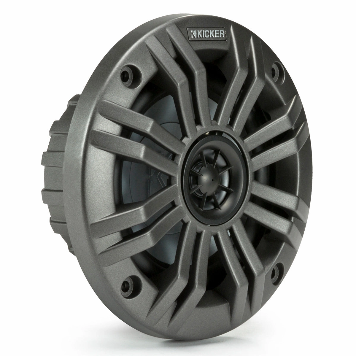 Kicker 45KM42 4" 2-Ohm Marine Coaxial Speakers - Pair