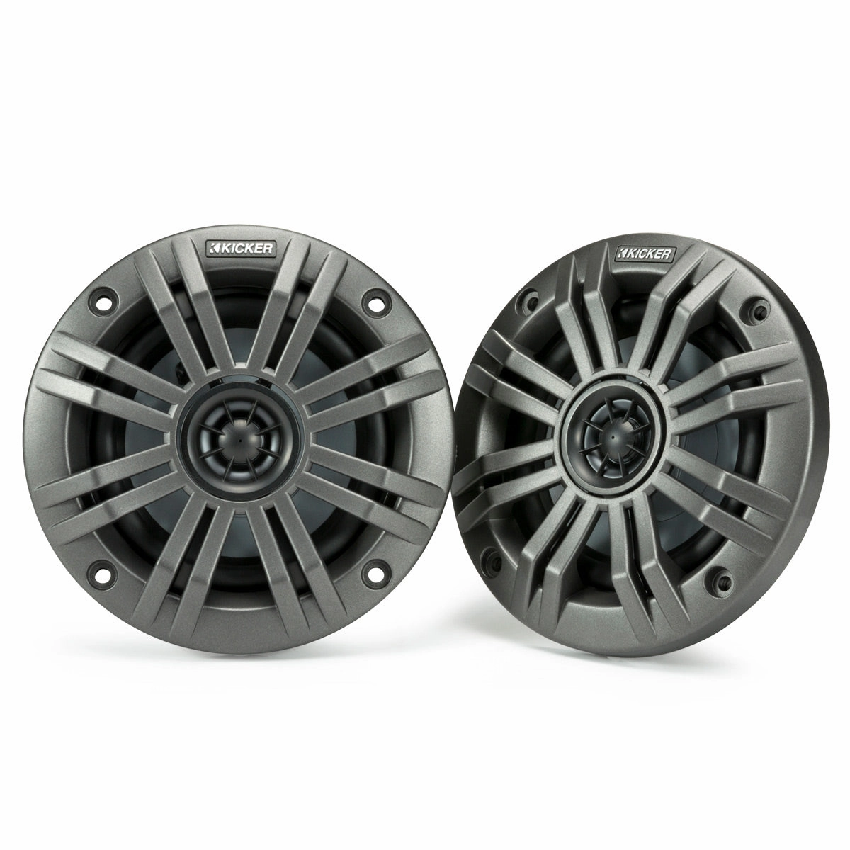 Kicker 45KM42 4" 2-Ohm Marine Coaxial Speakers - Pair Marine speakers & subwoofers,Boat Audio,Nautical Sound Systems