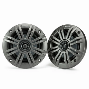 Kicker 45KM44 4" 4-Ohm Marine Coaxial Speakers - Pair Marine speakers & subwoofers,Boat Audio,Nautical Sound Systems
