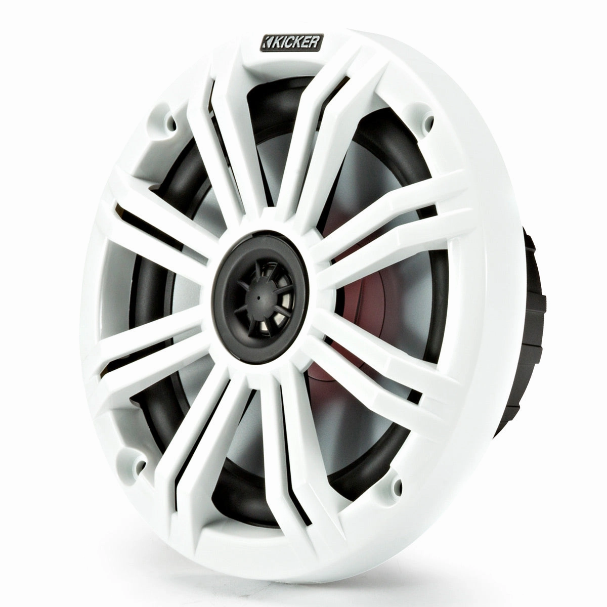 Kicker 45KM654L 6-1/2" LED Marine Coaxial Speakers - Pair