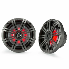 Kicker 45KM654L 6-1/2" LED Marine Coaxial Speakers - Pair Marine speakers & subwoofers,Boat Audio,Nautical Sound Systems