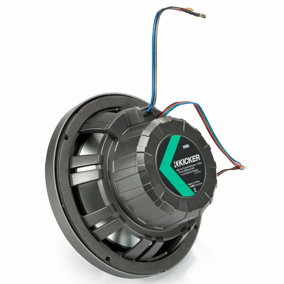 Kicker 45KM84L 8" LED Marine Coaxial Speakers - Pair