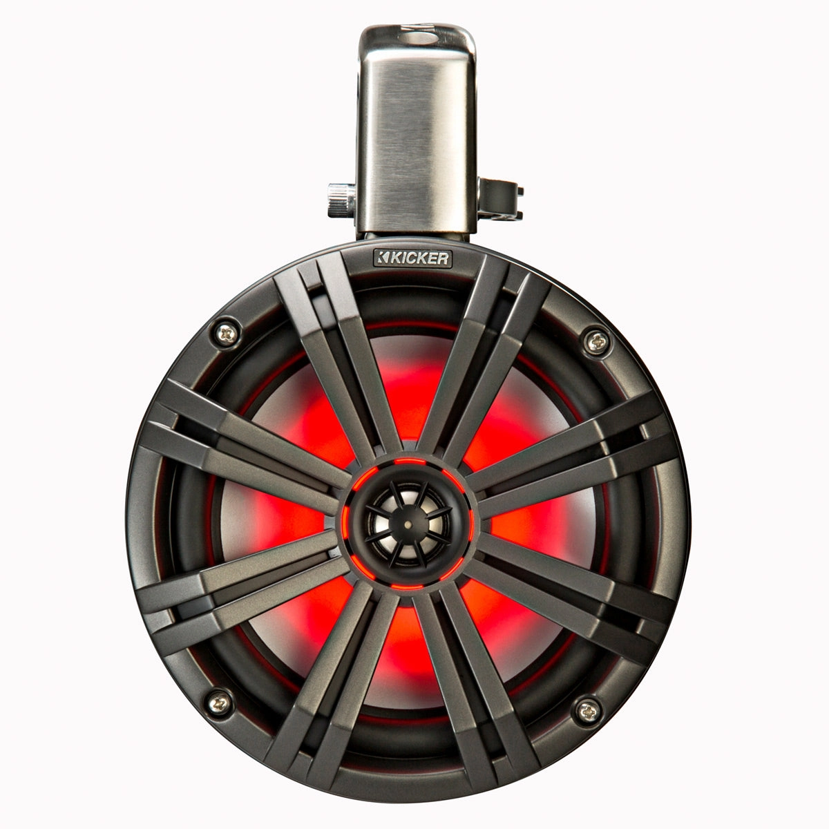 Kicker 45KMTC8 8" Marine Coaxial Tower System - Pair (Charcoal)