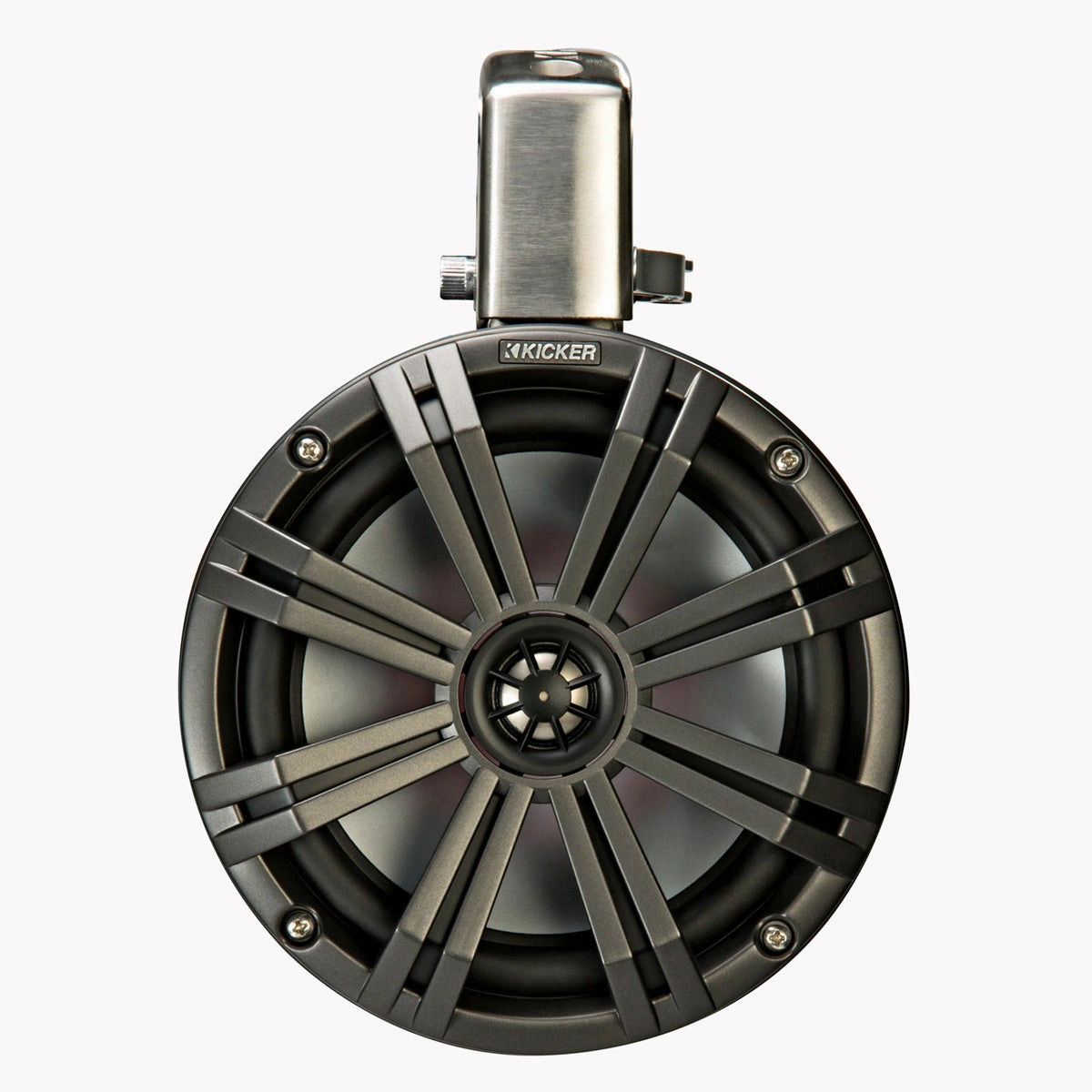 Kicker 45KMTC8 8" Marine Coaxial Tower System - Pair (Charcoal)