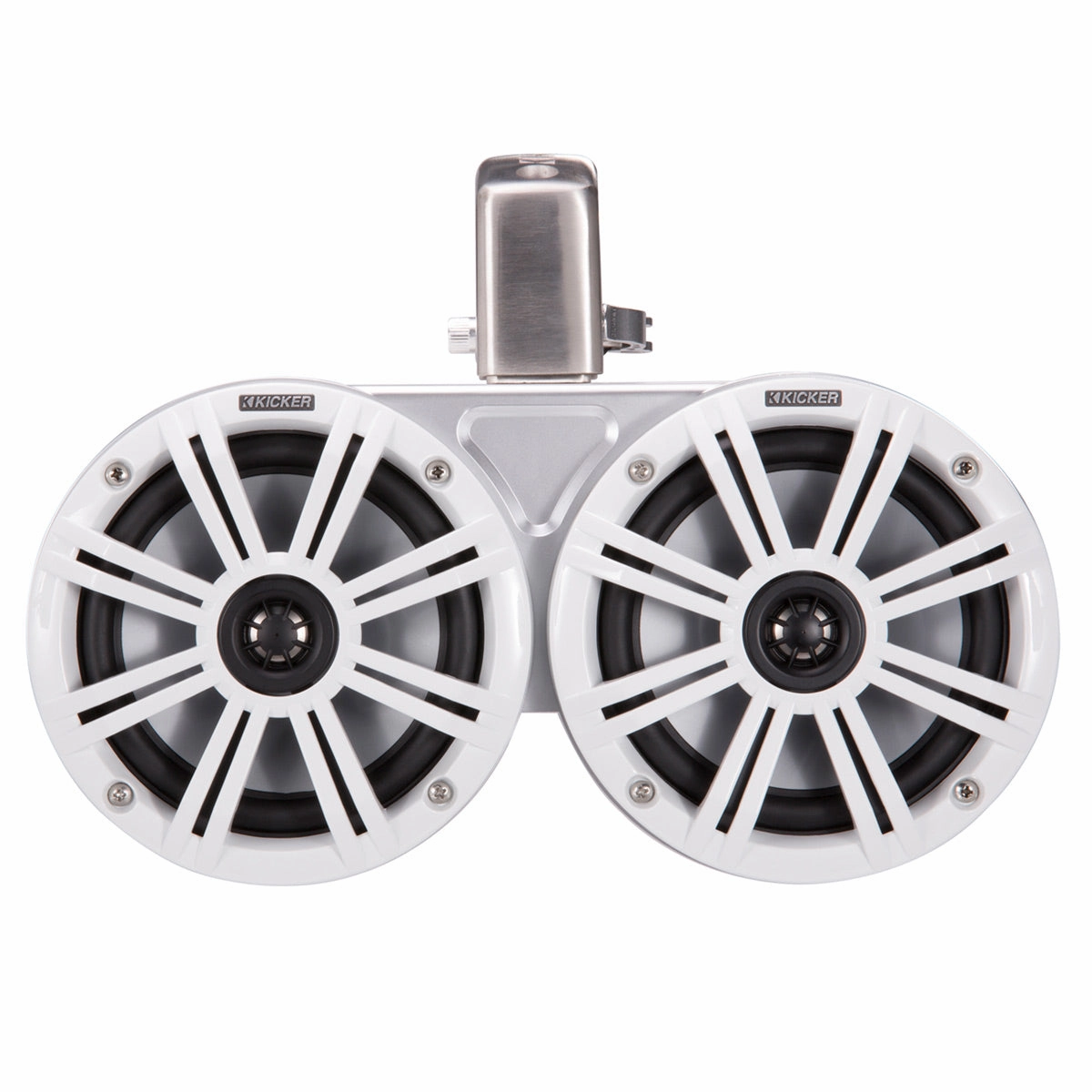 Kicker 45KMTDC65 Dual 6-1/2" Marine Coaxial Tower System - Pair (White)