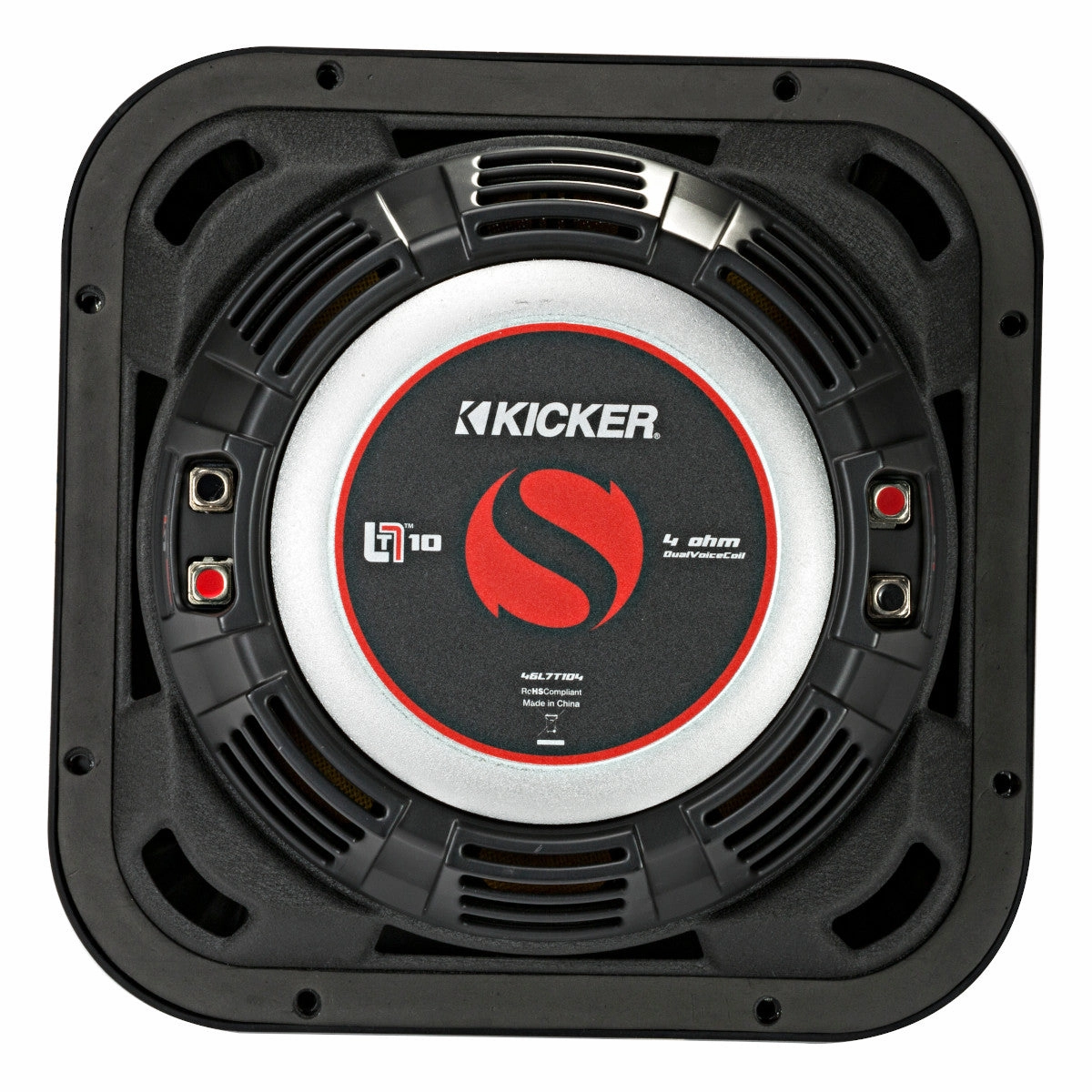 Kicker 46L7T104 10" 4-Ohm Solo-Baric L7T Shallow-Mount Subwoofer