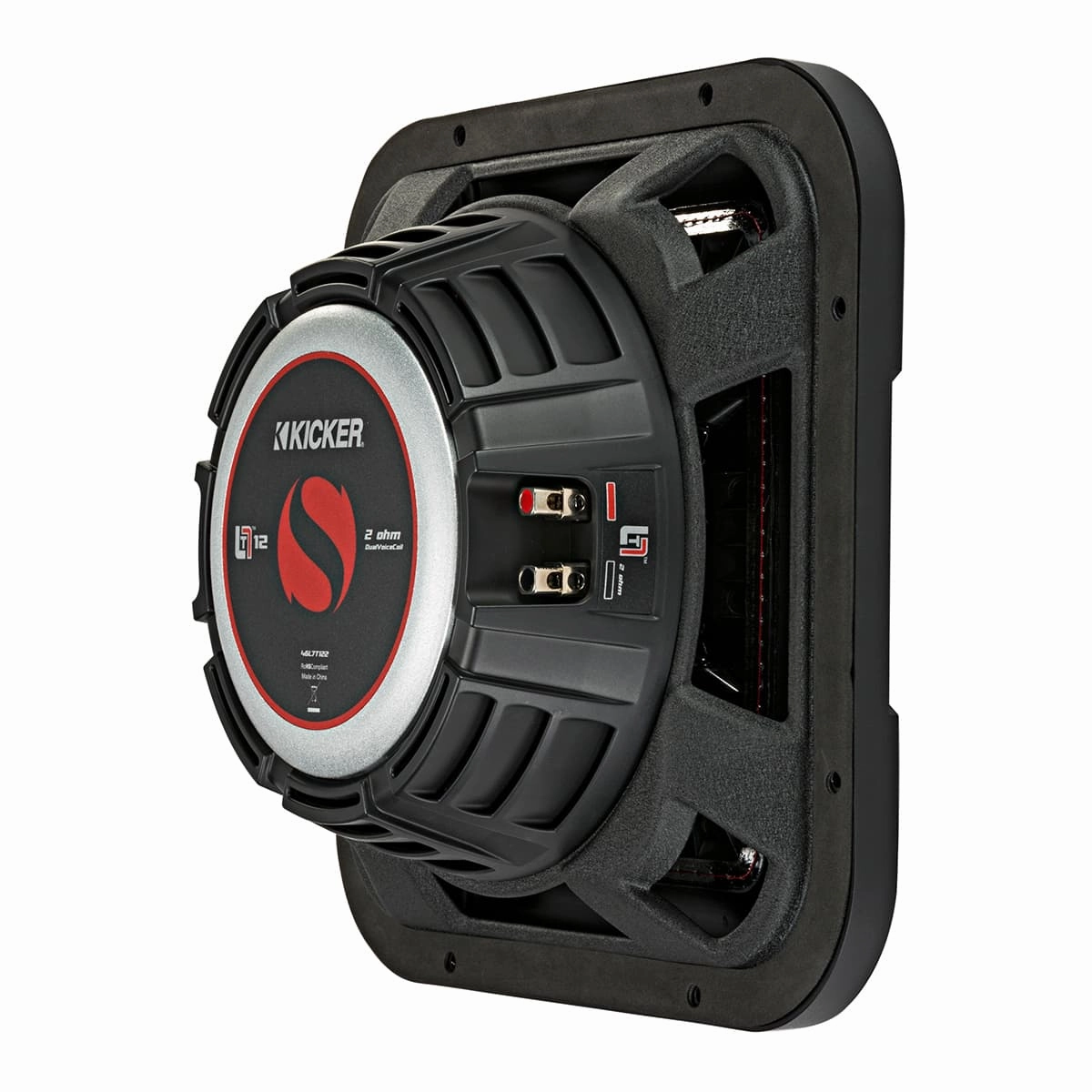 Kicker 46L7T122 12" Solo-Baric L7T Shallow-Mount Dual 2-Ohm Voice Coil Subwoofer
