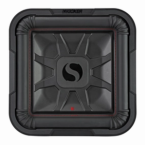Kicker 46L7T122 12" Solo-Baric L7T Shallow-Mount Dual 2-Ohm Voice Coil Subwoofer Closed Back Headphones,Noise-isolating Headphones,Sealed Cans