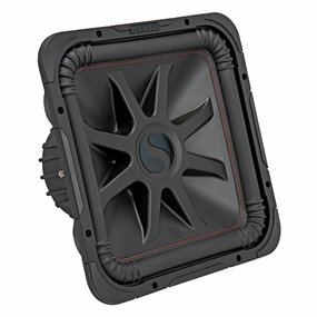 Kicker 46L7T124 12" Solo-Baric L7T Shallow-Mount Dual 4-Ohm Voice Coil Subwoofer Closed Back Headphones,Noise-isolating Headphones,Sealed Cans