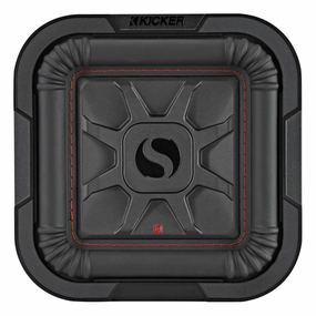 Kicker 46L7T84 8" Solo-Baric L7T Shallow-Mount Dual 4-Ohm Voice Coil Subwoofer Closed Back Headphones,Noise-isolating Headphones,Sealed Cans