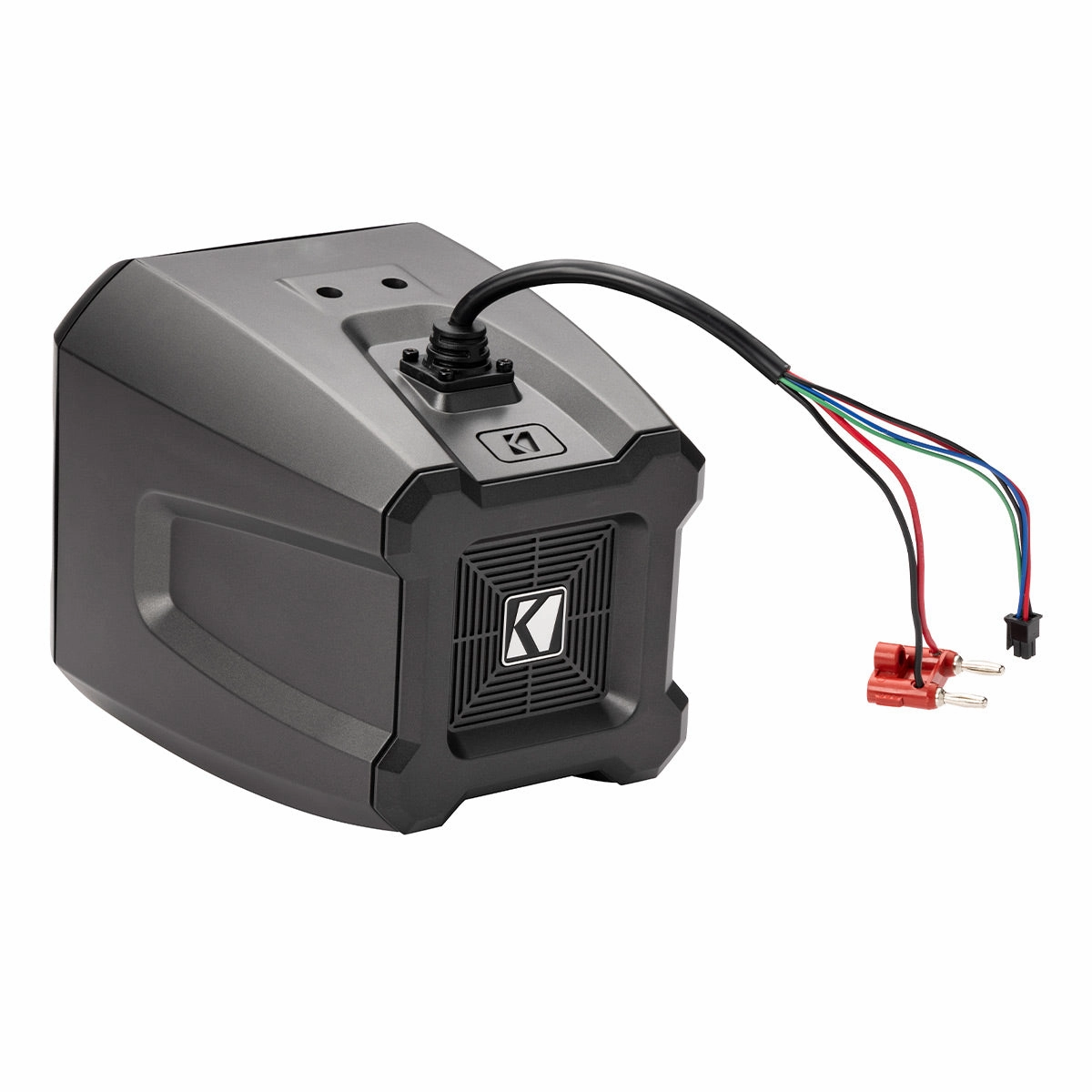Kicker 48BTCAN65 PowerCan 6.5" Waterproof Powered Bluetooth Speakers with LED Lighting & Wired Remote - Pair