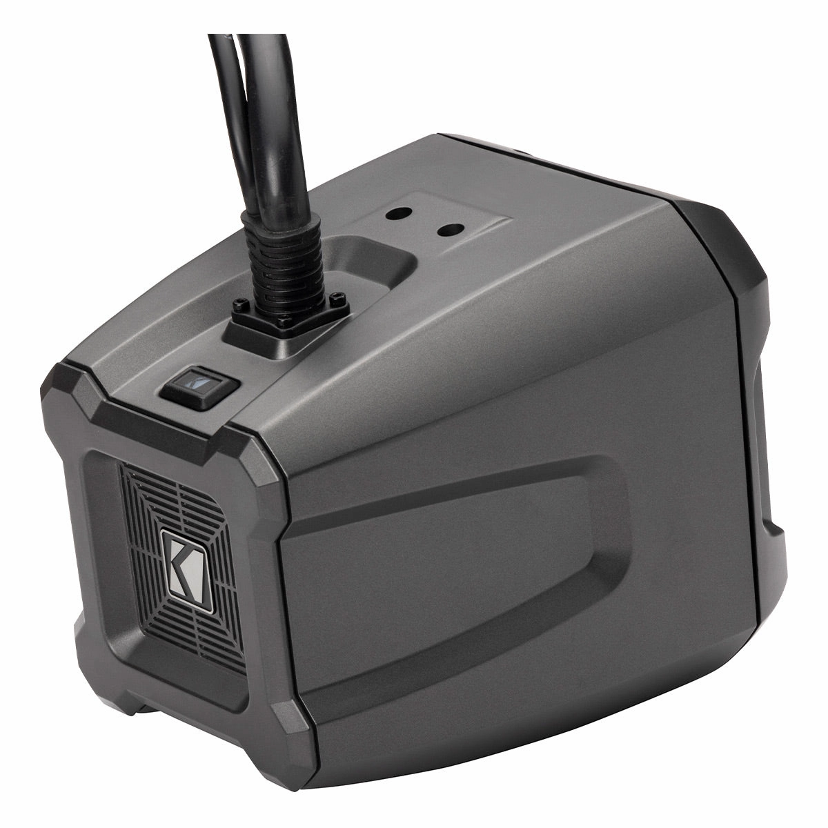 Kicker 48BTCAN65 PowerCan 6.5" Waterproof Powered Bluetooth Speakers with LED Lighting & Wired Remote - Pair
